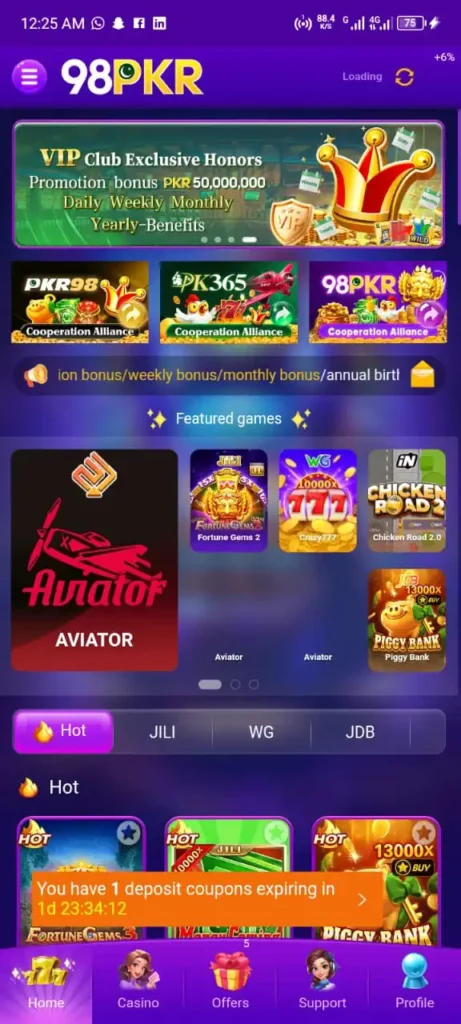 98pkr casino game