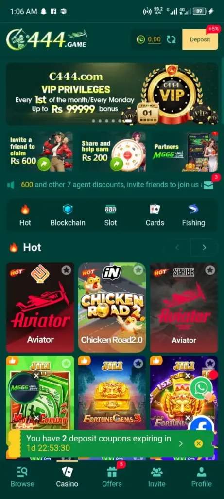 C444 CASIN GAME