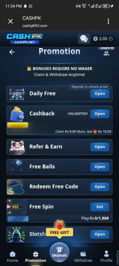 CASHPK GAME