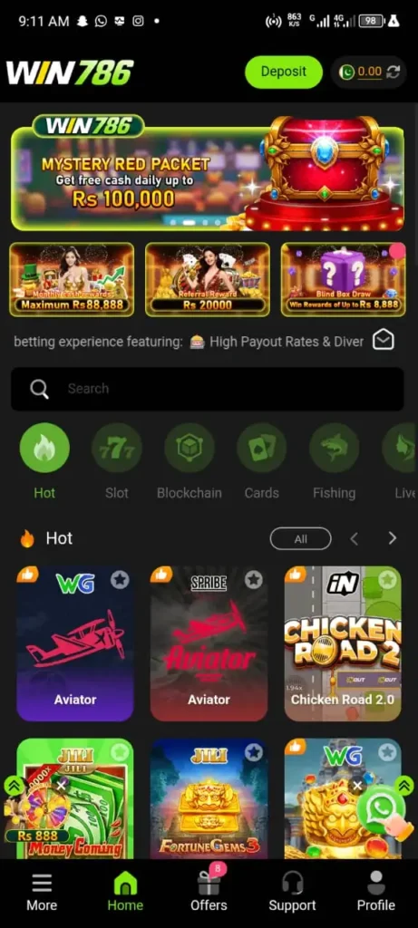 WIN 786 CASINO GAME
