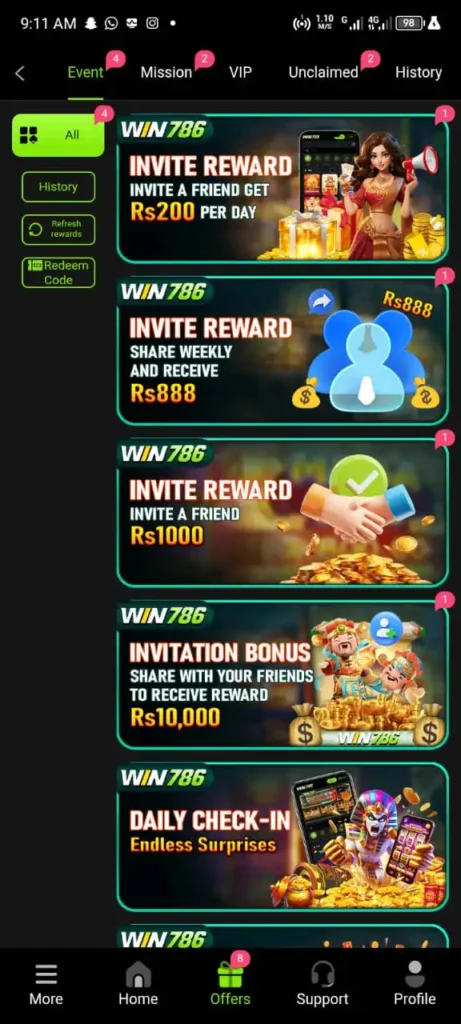 WIN 786 CASINO GAMES
